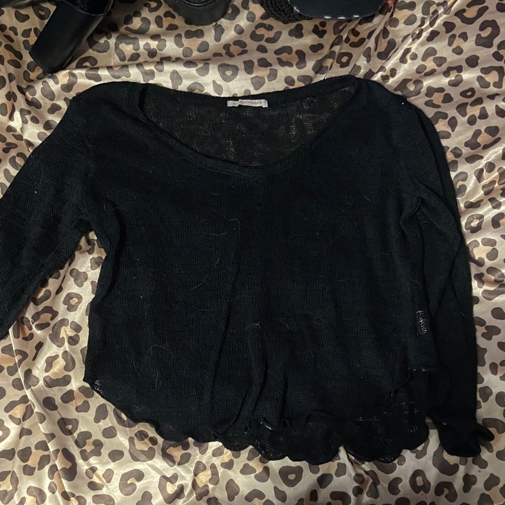 sweet romeo black sweater